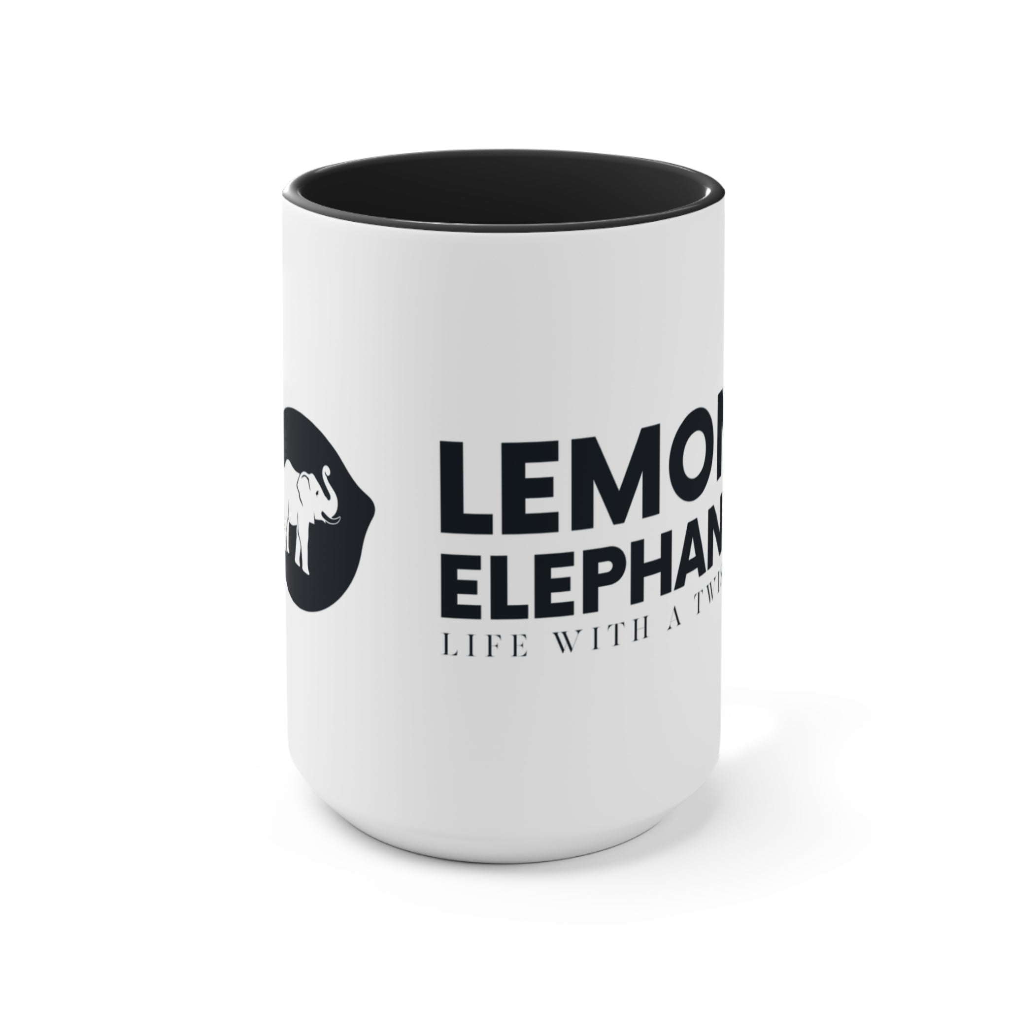Lemon Elephant Logo Coffee Cup