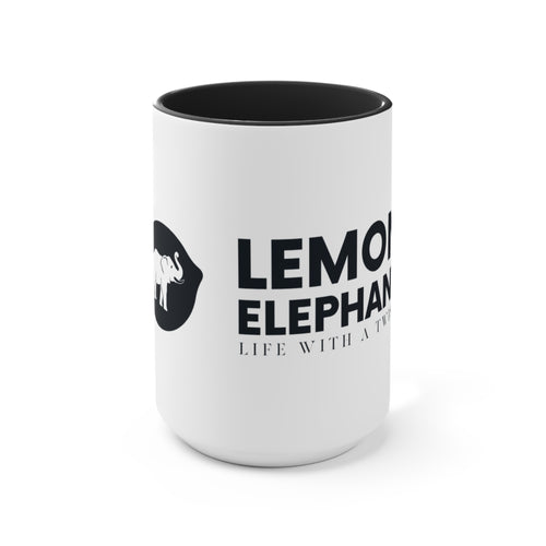 Lemon Elephant Logo Coffee Cup
