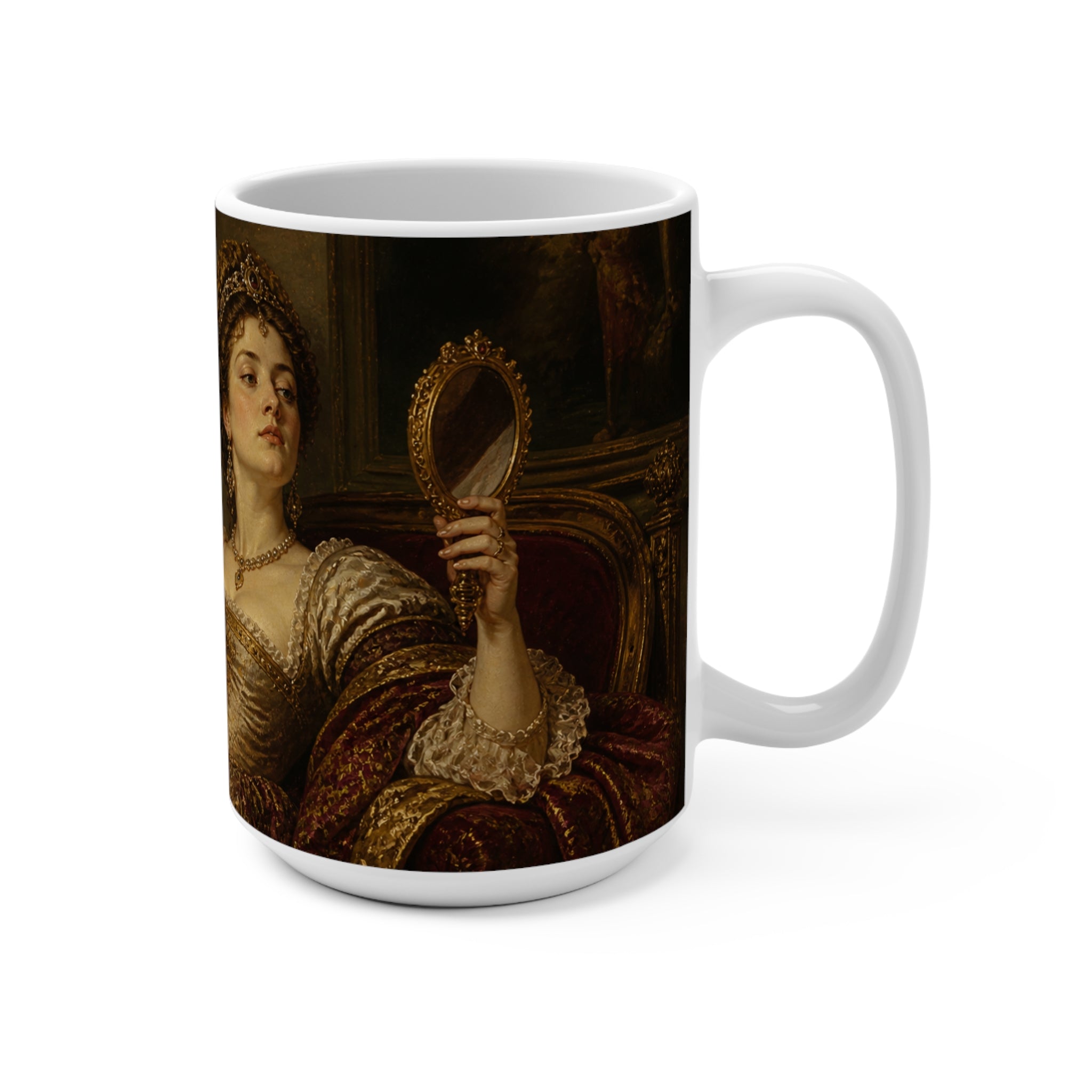 “Serving Looks Not Responsibilities" Mug | Funny Aesthetic Coffee Cup | Viral Renaissance Humor Gift for Her, Trendy Self Care Mug