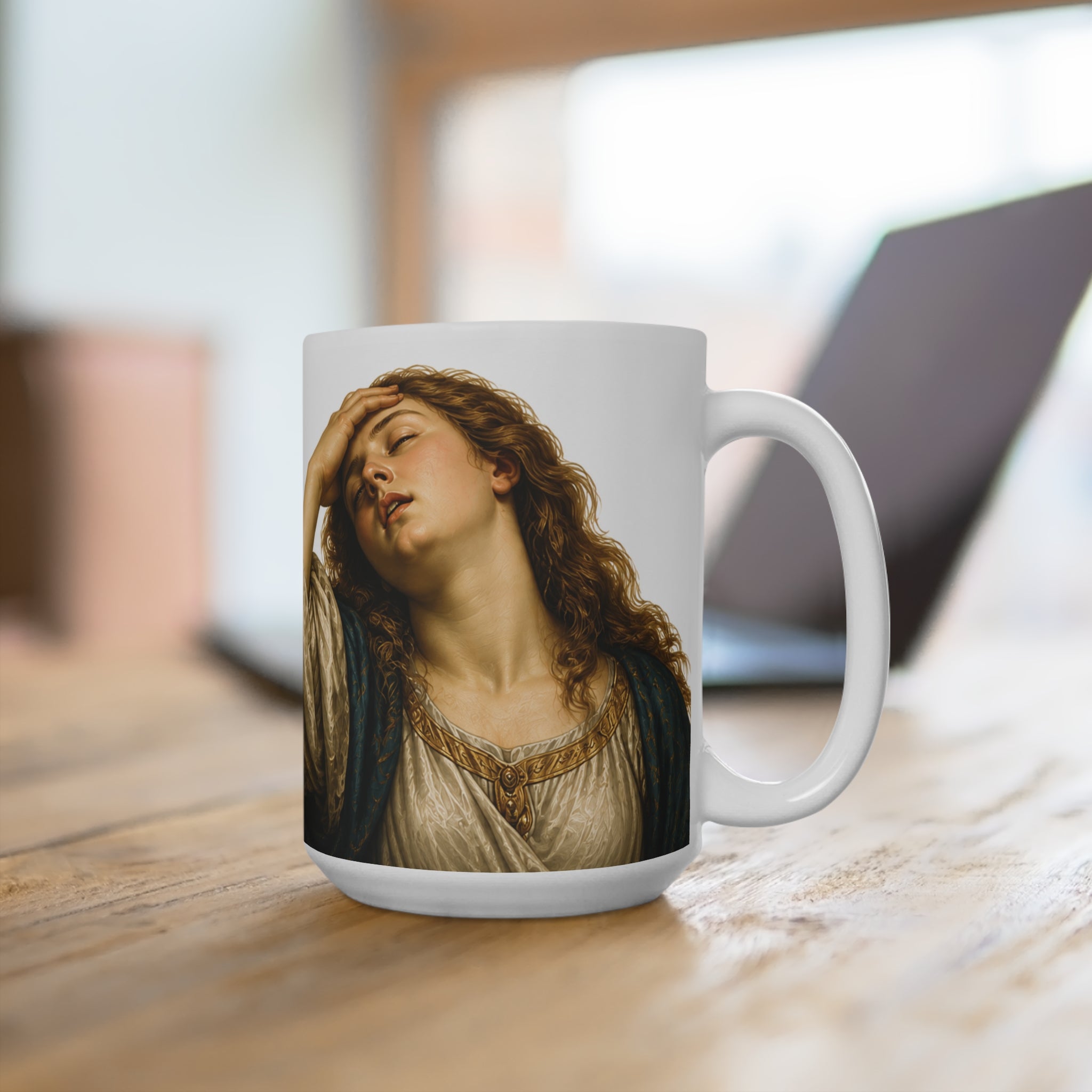 “I Simply Cannot” Funny Quote Mug | Sarcastic Coffee Cup for Work, Coworkers & Relatable Mood | Renaissance Art Style 15oz Mug