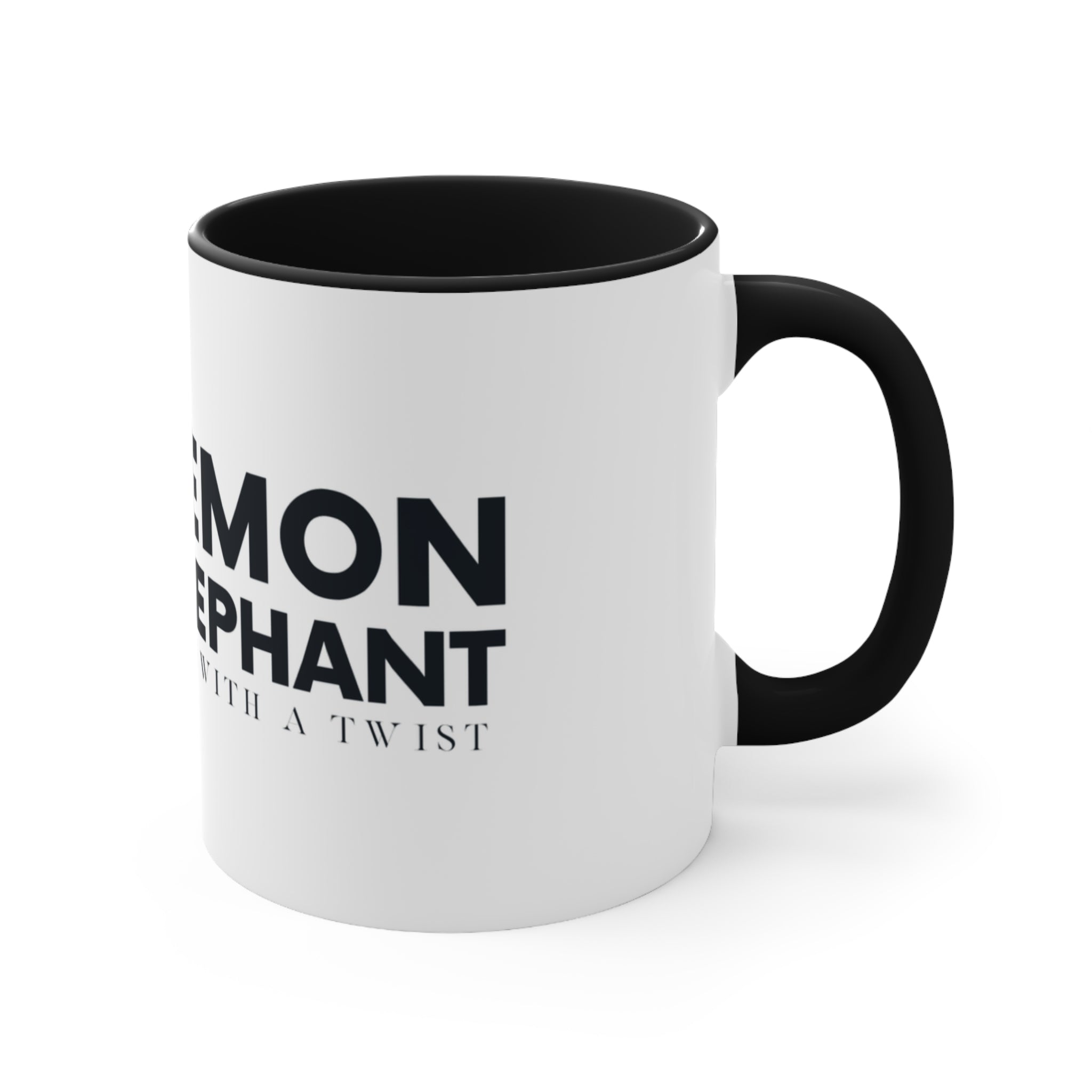 Lemon Elephant Logo Coffee Cup