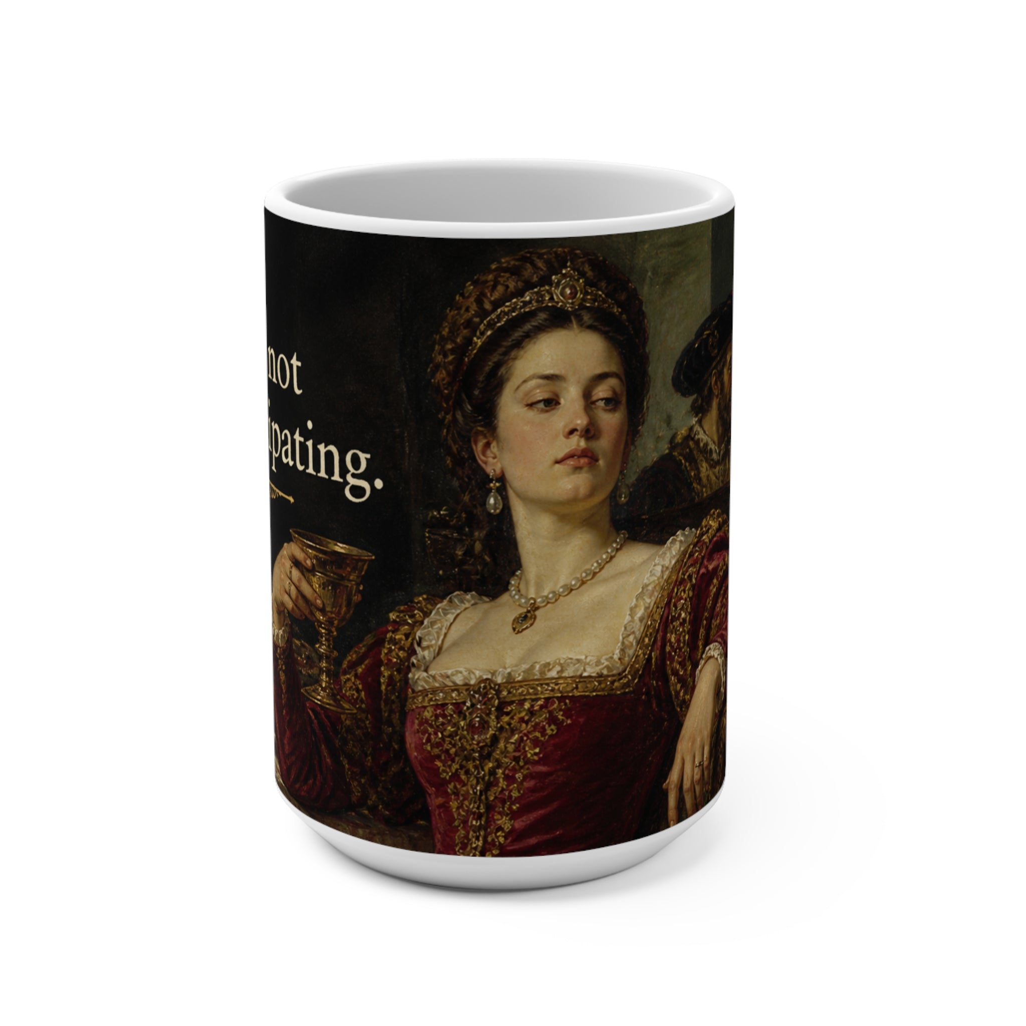 “I Will Not Be Participating" Mug | Funny Introvert Coffee Cup for Work From Home | Sarcastic Gift for Her, Cozy Office Mug